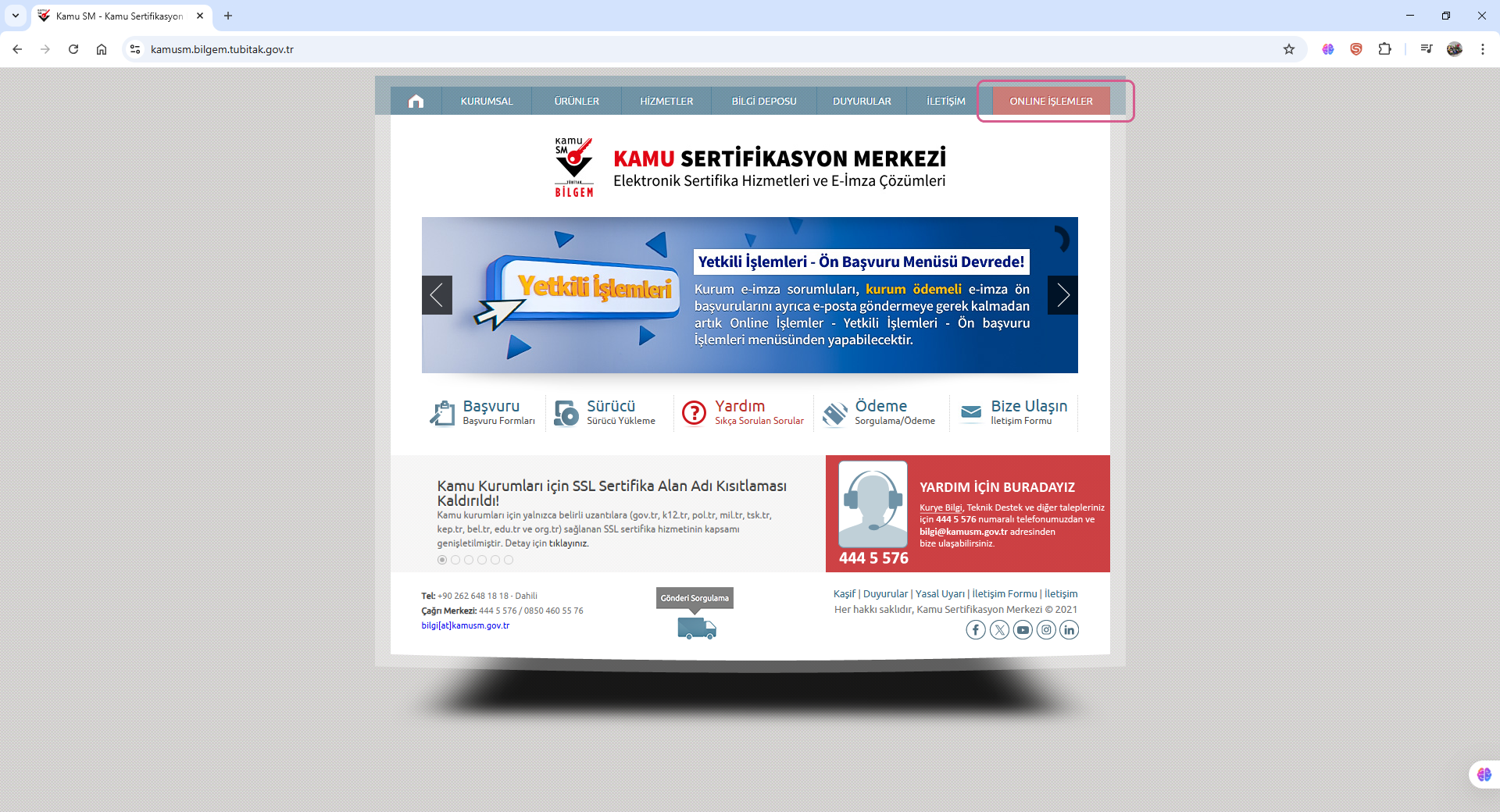 KAMUSM Web Sitesi